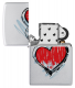 46803 2025年塗鴉紅心防風打火機
