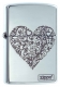ZA-3-36C **藤蔓愛心(銀)防風打火機