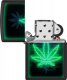 46266 葉間光芒大麻葉防風打火機 (附贈藍光鑰匙圈乙個-隨機色)