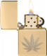 46560 金色大麻葉防風打火機