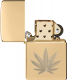 46560 金色大麻葉防風打火機