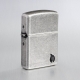 46399 仿古銀雕刻火焰(加厚版)防風打火機
