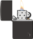 46402 黑冰雕刻火焰(加厚版)防風打火機